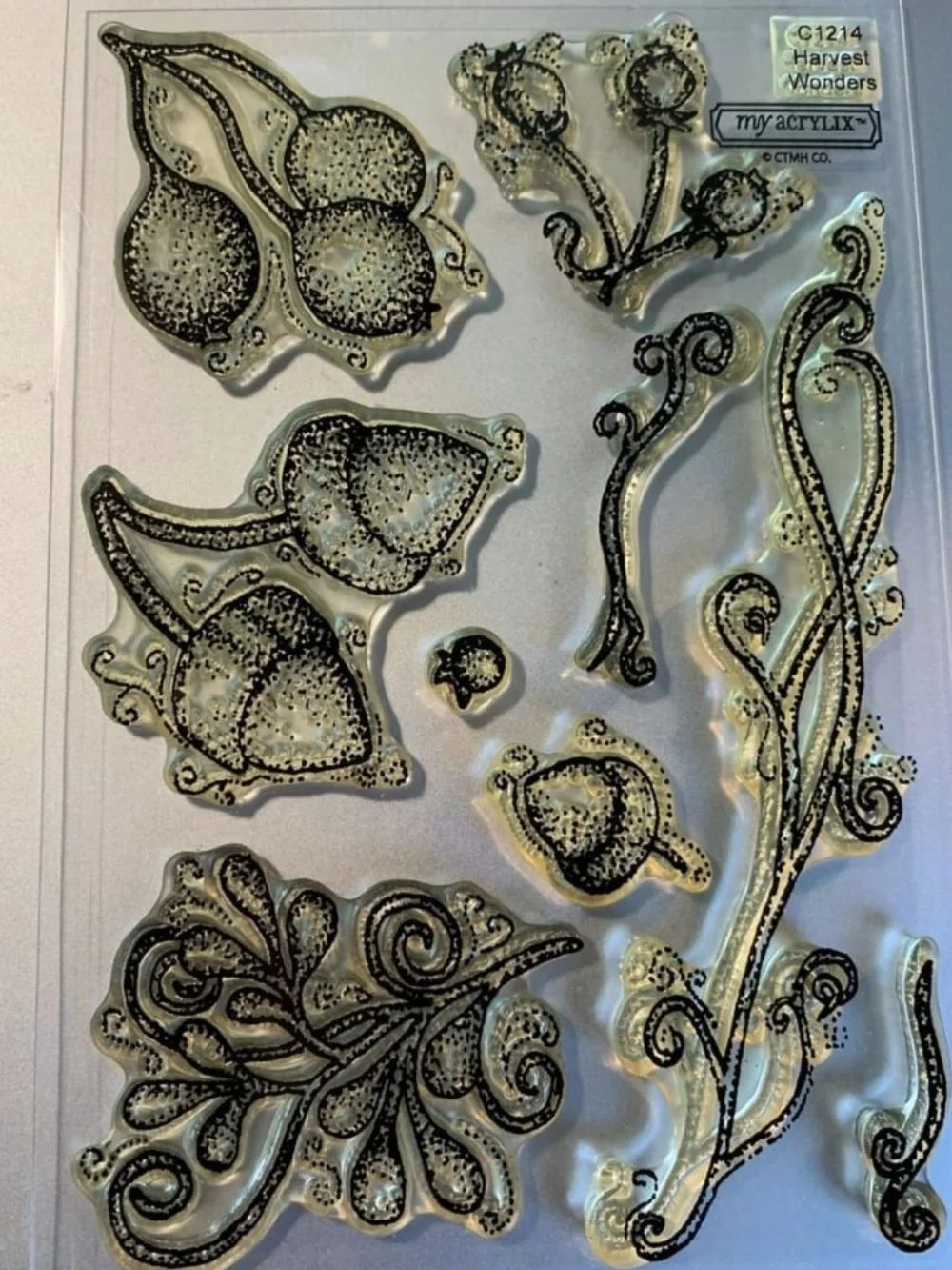 CTMH My Acrylix Clear Stamp Set - Harvest Wonders